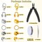 1200 Pieces Crimp Beads Kit for Jewelry Making, Crimp Beads, Covers, Tubes and Wire Guardians, Lobster Clasps, Jump Rings, Crimping Pliers and Beading Wire
